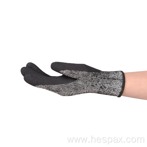 Hespax Safety Anti-cut Work Gloves Nitrile Mechanic Industry